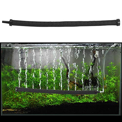 Cikonielf Barra de Burbujas de Aire para Acuario, difusor de Aire de Pared Flexible de plástico, pecera, Piedra de Aire, liberación de Burbujas, Barra difusora de oxígeno(30 centimetros)