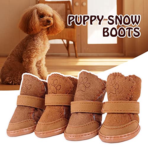 Cipliko Zapatos para Perros Protección De Patas Zapatos para Perros Impermeables Zapatos para Perros Zapatos Antideslizantes Botas para La Nieve para Perros, Botas para Perros