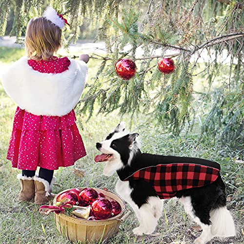 CITÉTOILE Abrigo de Perro Impermeable, Reversible para Perros pequeños, medianos y Grandes, Chaqueta de Perro Caliente con Agujero para arnés, Chaqueta Reflectante para Mascotas para Invierno