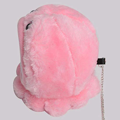 CJFael Cama de conejo suave para hámster animal pequeño, ardilla de hámster de rata, forma de pulpo, cama colgante para mascotas, juguete para casa, jaula rosa