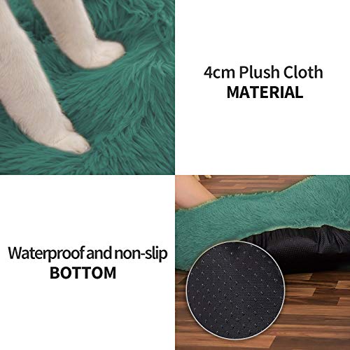 Cojín para cama redonda para gato y perro (varios tamaños) – Cesta para pájaros cómoda y extraíble – Almohada relajante de peluche suave para gato y perro, fondo resistente al agua