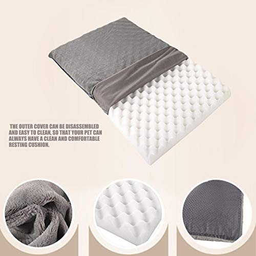 Colchón ortopédico de Espuma viscoelástica para Perros, Cama ergonómica para Mascotas, con Funda extraíble y Lavable, cojín de Espuma para Cama para Perros, para aliviar Las articulaciones