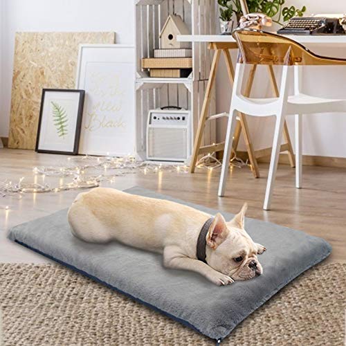 Colchón ortopédico de Espuma viscoelástica para Perros, Cama ergonómica para Mascotas, con Funda extraíble y Lavable, cojín de Espuma para Cama para Perros, para aliviar Las articulaciones