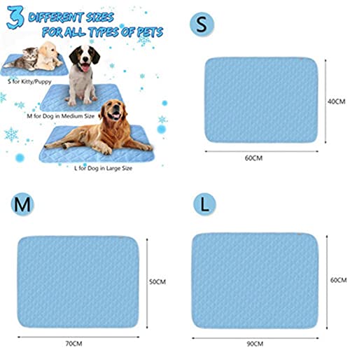 Colchón para Perros Mat de enfriamiento para perros Pastel de hielo Mateo de peluche Colchón de peluche Cama de estera fresca Cojín Cojín de gato Verano Mantenga fresco Mascota Gel de enfriamiento par