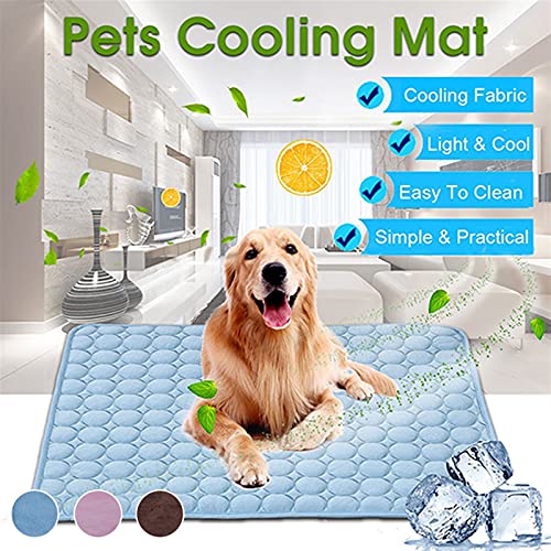 Colchón para Perros Matera de perro enfriamiento de verano Alfombrilla de verano para perros Gato Manta Sofá cama transpirable PET PET Bed Summer Lavable para pequeños perros grandes para perros