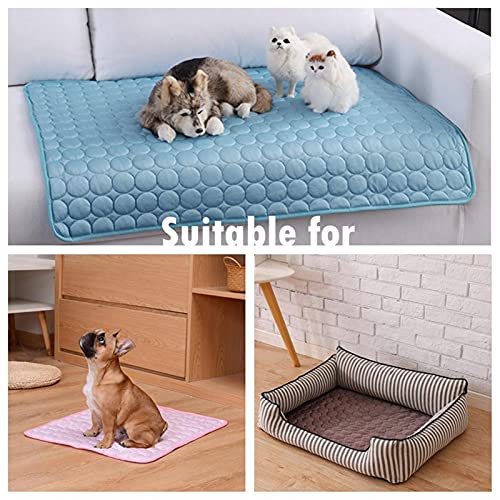 Colchón para Perros Matera de perro enfriamiento de verano Alfombrilla de verano para perros Gato Manta Sofá cama transpirable PET PET Bed Summer Lavable para pequeños perros grandes para perros