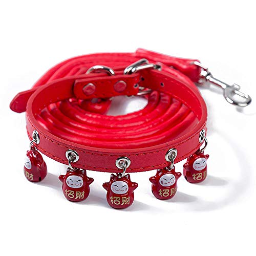 Collar De Campana De Dibujos Animados, Collar De Gato, Campana De Peluche, Cuerda De Remolque, Conjunto De Cuerda De Remolque, Accesorios para Correa Perro Coche Arnés Perro Mediano