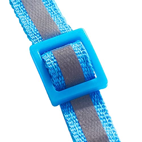 Collar reflectante para gato/gatito de liberación rápida de seguridad Hi Vis ajustable + campana (azul oscuro)