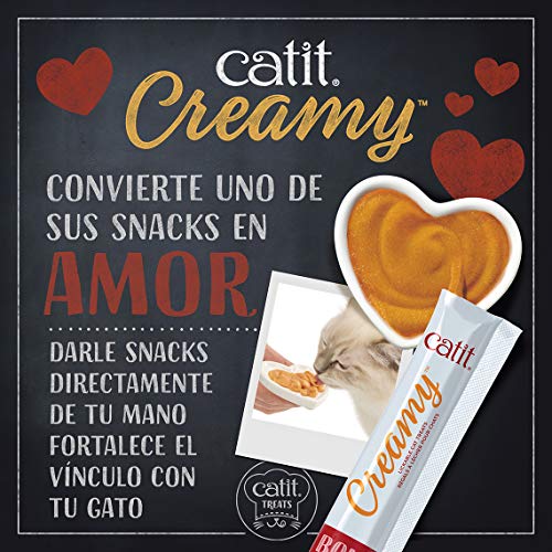 Comida húmeda para Gatos Catit Catit Creamy Pollo y Cordero 4x10g