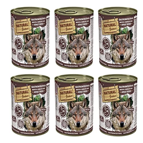 Comida Húmeda Perros Prescripción Veterinaria Gastrointestinal Natural Greatness | 100% Natural SIN Cereales Pack 6 latas 400 grs | ANIMALUJOS