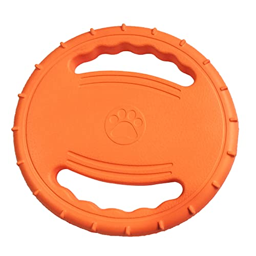 conpoir Anillo de Entrenamiento para Perros EVA con Disco Volador para Perros y Asas Dobles, Juguetes para aviadores para Perros, Actividad al Aire Libre, Juguete Flotante para Buscar