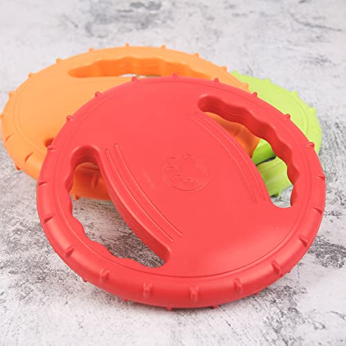 conpoir Anillo de Entrenamiento para Perros EVA con Disco Volador para Perros y Asas Dobles, Juguetes para aviadores para Perros, Actividad al Aire Libre, Juguete Flotante para Buscar