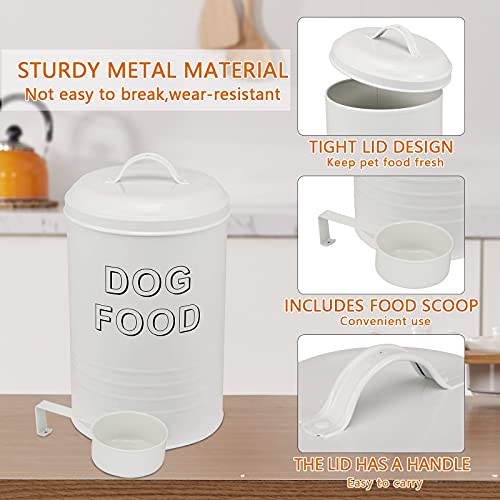 Contenedor de comida para perros – Contenedor de comida para gatos – Pet Good Dog Food Storage Canister, capacidad de 4 libras – Cuchara incluida