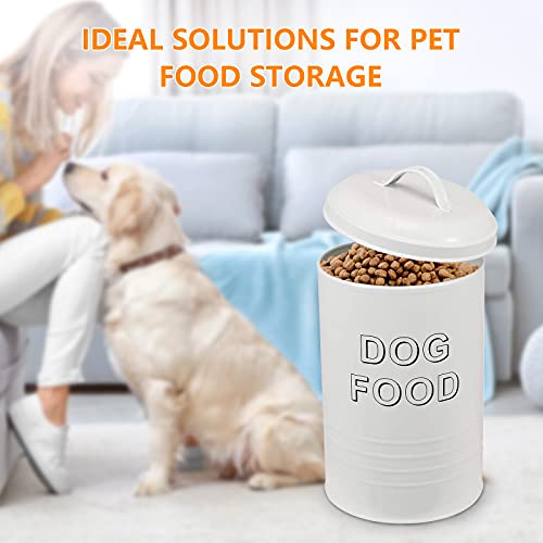 Contenedor de comida para perros – Contenedor de comida para gatos – Pet Good Dog Food Storage Canister, capacidad de 4 libras – Cuchara incluida