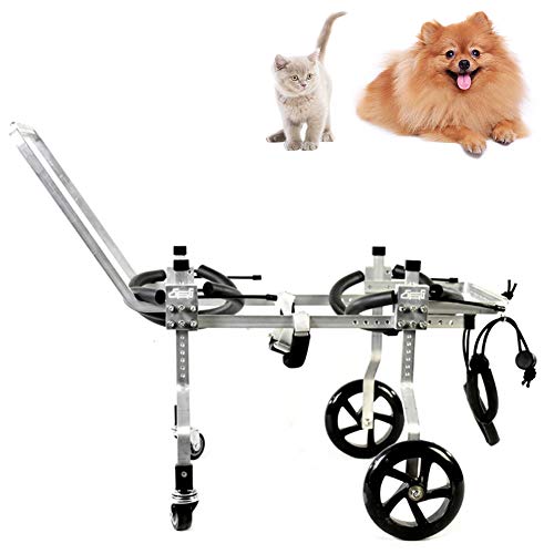 Cora Pet Perrito pequeño para Silla de Ruedas para rehabilitación de piernas, Ligero y Ajustable, Perrito con Silla de Carrito para Perros Mayores o con Problemas de Movilidad, 1-6 kg