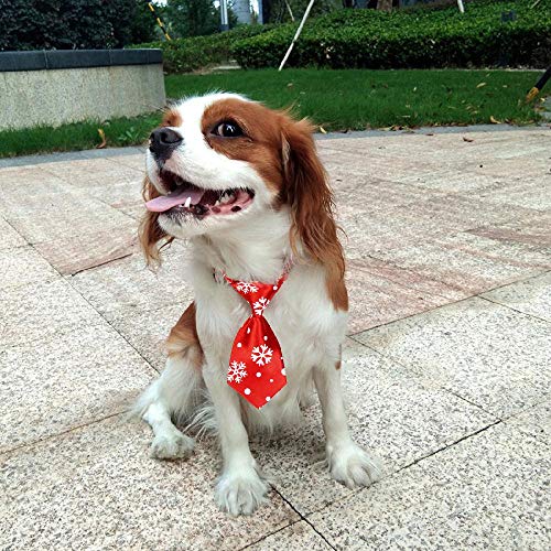 Corbata de Navidad Ajustable con Dibujos Animados Bonitos Impresos Perro Gato Mascota Corbata Cachorro Juguete Aseo Pajarita Corbata Ropa Dropshipping