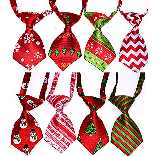 Corbata de Navidad Ajustable con Dibujos Animados Bonitos Impresos Perro Gato Mascota Corbata Cachorro Juguete Aseo Pajarita Corbata Ropa Dropshipping