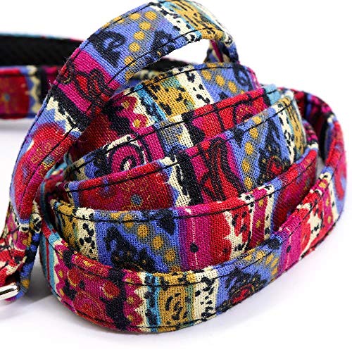 Correa De Nailon Estampada para Perros, Correa para Caminar para Cachorros Y Mascotas, Correas De Entrenamiento para Correr, Cuerda para Perros Pequeños Medianos Chihuahua Pug Yorkshire-Rosado