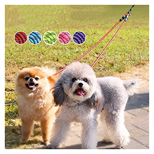 Correa Perro Nylon Doble Correas Dobles Luminoso Luminoso Plomo de Plomo Entrenamiento de Mano Correa Reflectante Perro Correa Cachorro Cadena Accesorios Mascotas Correa de Adiestramiento para Perros