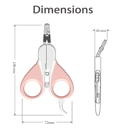 Cortaúñas para Gatos, Cortaúñas para Mascotas, Cortauñas de uñas para Perros y Gatos, Tijeras para Uñas para Perros Acero Inoxidable Alicates Uñas Profesionales para Mascotas Perros, Gatos, Conejas