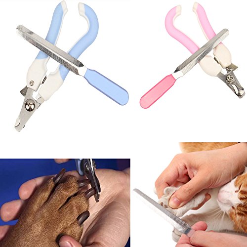 Cortauñas para perros de grado profesional para razas pequeñas y medianas y grandes para evitar cortes excesivos con protección protectora, con una lima de uñas gratis