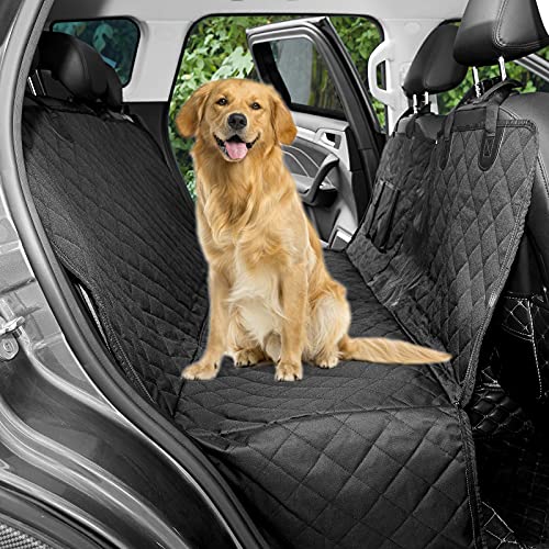 Cubierta Asiento Coche Perro,Funda Perro MascotaImpermeable y Resistente.Alfombra de Asiento de Estilo Hamaca Protector Antidesliante,Fácil de Instalar Universal para SUV,Camión,Transportar y Viaje