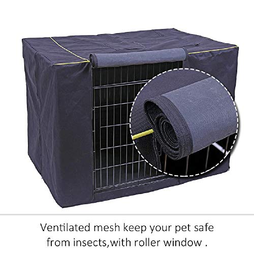 Cubierta lavable para jaula para perros y mascotas, cubierta plegable para casa de gatos, accesorios para perreras, cubierta para jaulas para mascotas al aire libre, jaula duradera para perros y gatos