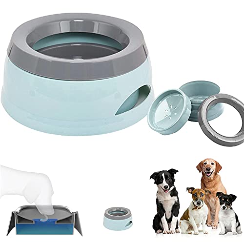 Cuenco Agua para Mascotas, Dispensador Agua para Perros y Gatos, Cuencos Coche Mascotas, Tazón Flotante, Alimentador Agua Anti-Salpicaduras Anti-Desbordamiento No Mojada Boca, para Balcón, Dormitorio