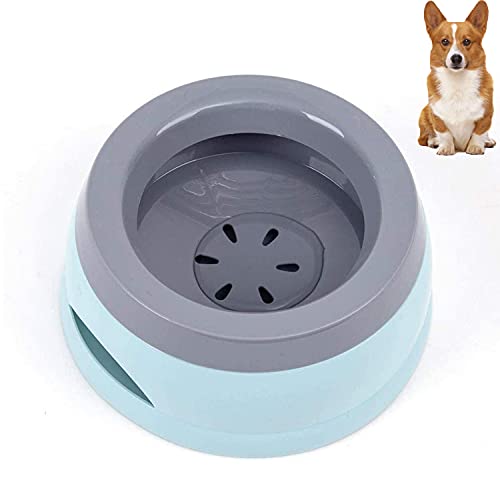 Cuenco Agua para Mascotas, Dispensador Agua para Perros y Gatos, Cuencos Coche Mascotas, Tazón Flotante, Alimentador Agua Anti-Salpicaduras Anti-Desbordamiento No Mojada Boca, para Balcón, Dormitorio