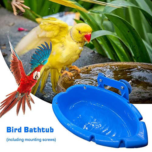 Cuenco De Bañera Para Pájaros, Pet Parrots Bathtub, Caja De Baño Colgante Para Jaula De Loros, Cuenco Alimentador De Alimentos Para Mascotas, Accesorio Para Mascotas, Canarios, Agapornis, Periquitos