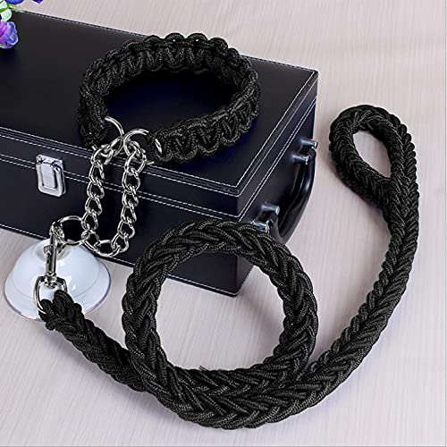 Cuerda de Perro Resistente Tejido Collar de Nailon de Ocho hebras Trenzadas de Plomo para Entrenamiento de Mascotas Cuerda de Entrenamiento Antideslizante para Perros pequeños medianos y Grandes