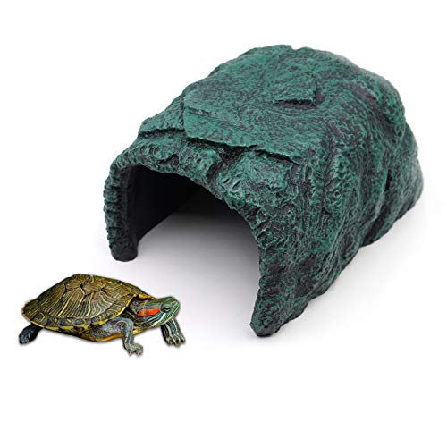 Cueva de Reptiles Rock Hide Escondites de Rocas Piel Mascotas Cueva Piscinas Rocas Reptiles para Lagartos Tortugas Reptiles Anfibios Escondites Ideales