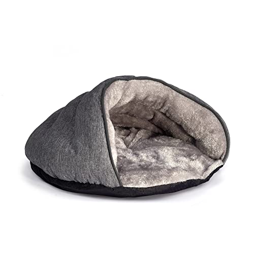 Cueva Gato Cama Gato Carpa para Gatos Saco de Dormir para Mascotas Saco Manta Colchoneta Gatos Perros Nido Cueva Casa (Gris)