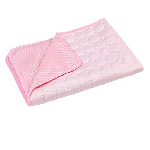 Cuna del Gato De La Cama del Perro, La Estera del Animal Doméstico Fresco De Verano Alfombra para Perros Gato Manta Sofá Transpirable Mascota Cama De Perro De Verano Lavable,Rosado,40CM