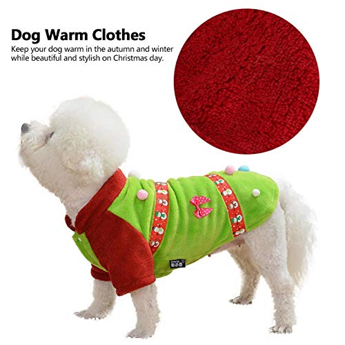 Cuque Venta Loca Ropa de Abrigo para Perros, Disfraz de Gato Navidad Estilo muñeco de Nieve Ropa de Franela para Mascotas, Ropa para Mascotas Ropa Colorida de Navidad para Perros para Perros y Ga