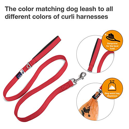 Curli Basic Leash Red L