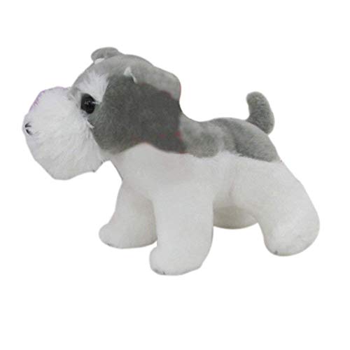 Cxjff - Perro de peluche para cachorro de cachorro de 20 cm (color: Schnauzer perro)