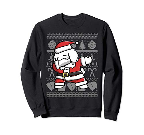 Dabbing Bichon Frise Navidad Perro Sudadera