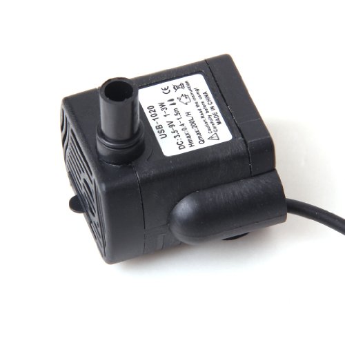 DC 3.5V -9V 3W USB Submersible Water Pump Aquarium Fountain Pond Pump-simulate Natural Ocean / River Environment by Generic