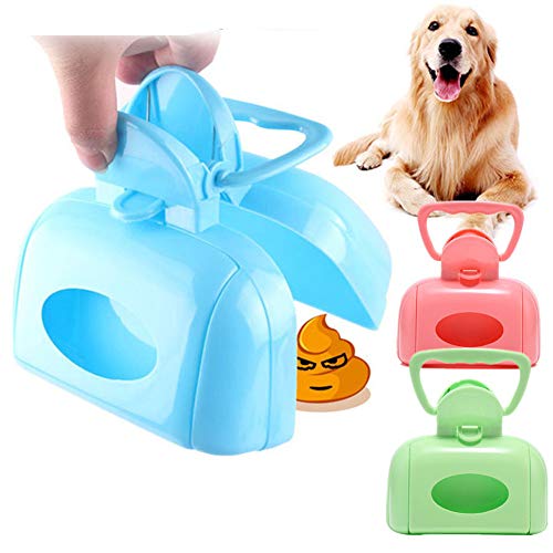 DC CLOUD Recoge Cacas De Perros Bolsas Caca Perro Basura Picker Perro Automático Pooper Scooper Pooper Scoop con Mango Caca De Abrazadera De Scoop Pink