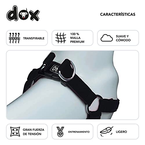 DDOXX Arnés Perro Step-In Air Mesh, Ajustable, Acolchado | Muchos Colores & Tamaños | para Perros Pequeño, Mediano y Grande | Accesorios Gato Cachorro | Negro, XS