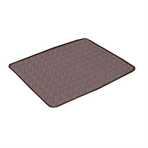 De Enfriamiento para Manta Refrigerante Perro Alfombra Refrescante para Refrigeración para Perros Enfriador para Perros Gato Frío No Tóxico No Tóxico Verano Fresco Cama Cojín De Gel Cojín-XL._Brown