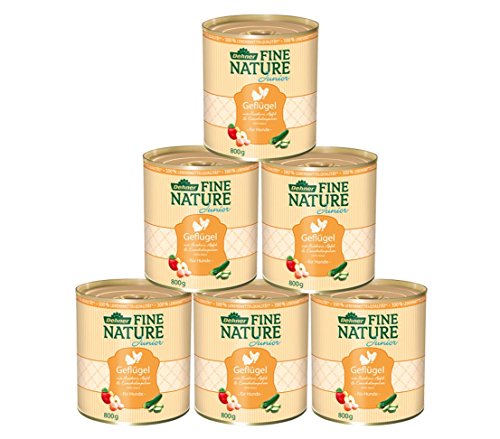 Dehner Comida para Perros Fine Nature Junior, Calidad alimentaria, Aves de Corral