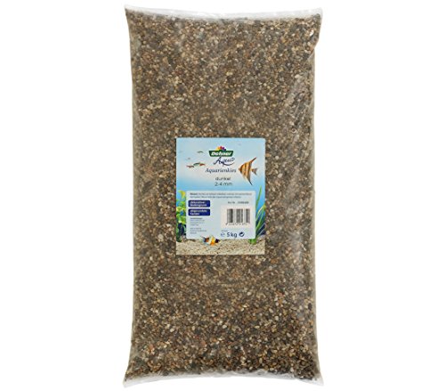 Dehner Grava para Acuario, Grano 2-4 mm, 5 kg, Color Gris/marrón