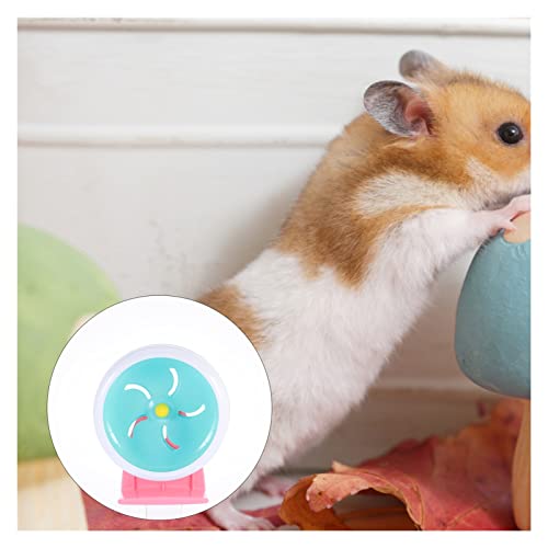 Delicado Duradero 18 cm Pets PEQUEÑAS Guinea PIGH Hamster Wheel Rueda Silent Pet Rueda Rueda Corriente silencioso Pet Pet Pet Ejercicio Junta Rueda DE Juego para hámster (Color : As Show)