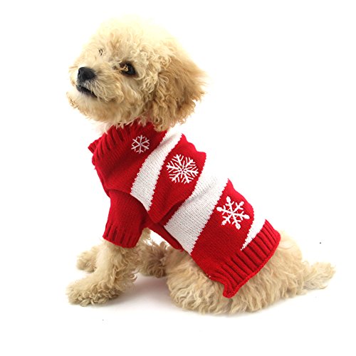 Delifur - Jersey para perro, diseño con muñeco de nieve, Navidad, Año Nuevo (ropa para perros)