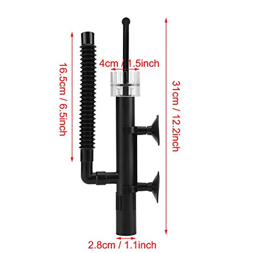 Desnatador de acuario Tanque de pescado Superficie de aceite Skimmer Removedor Mini filtro para acuario de coral pequeño tanque de agua