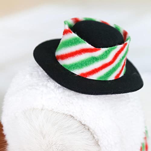 DHYBDZ Bonito Disfraz de Perro, Divertido Disfraz de Cosplay de muñeco de Nieve, Accesorio para Perros pequeños, Ropa de Abrigo navideña Decorativa Blanca para Invierno