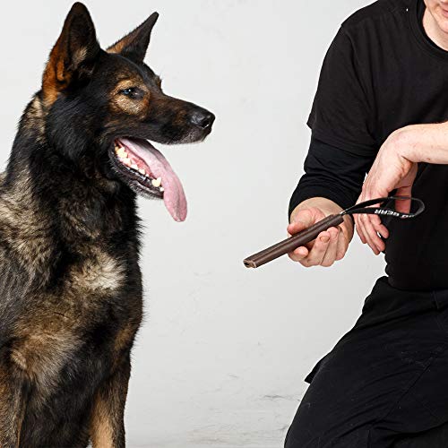 Dingo Gear - Tirador para mordedura de Perro Hecho a Mano de Cuero de Grano marrón, Fuerte para Entrenamiento de mordeduras K9 IPO Agilidad y Just Fun S00230