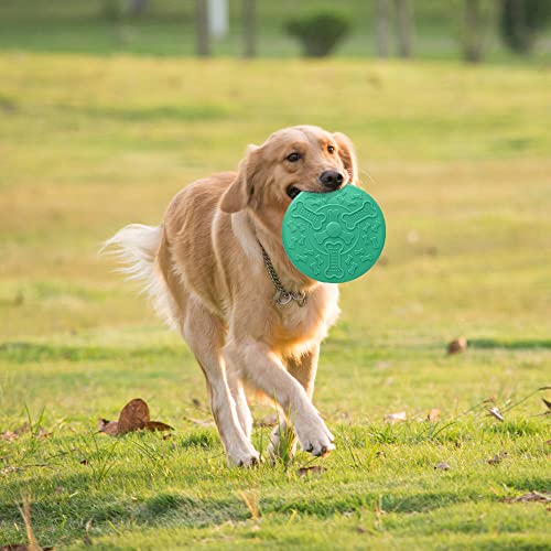 Disc Dog Hillylolly 3 Piezas Frisbeee para Perros, Frisbeee Perro Silicona, 18.4cm de Disco para Perros, Juguete Interactivo para Perros, Perros Juguetes para el Adiestramiento de Perros en Exteriores